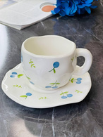 Чашка з блюдцем «Сливи» 300 мл. Зображення №2