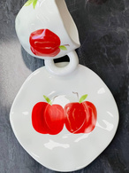 Чашка з блюдцем «Стигле яблуко» 300 мл. Зображення №3