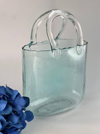 Ваза велика «Сумка блакитна» 28x19 см. Изображение №4