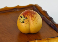 Ті-пет (чайний талісман) «Жабка на персику» (водяний фонтанчик). Зображення №2