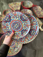 Тарілка 22x2 см «Мальована червона». Зображення №2