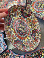 Тарілка 22x2 см «Мальована червона». Зображення №3