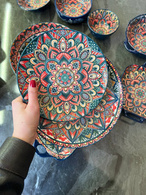 Тарілка 22x2 см «Мальована чорна». Зображення №2