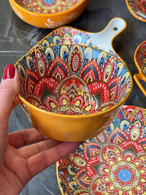 Салатник 12x6,5 см 300 мл «Мальований жовтий». Зображення №2