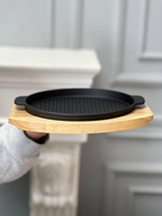 Блюдо чавунне на підставці «Гриль» 22 см. Зображення №4