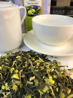 Зелений ароматизований чай Тайський лимон 500 г. Зображення №2