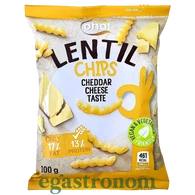 Чипси з сочевиці зі смаком сиру чедер Охо Оho cheddar cheese 100g 23шт/ящ