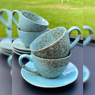 Набір 4 чашки+4 блюдця «Ретро» чайний, 250 мл. Изображение №3