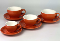 Набір 6 чашок з блюдцями, 300 мл, «Оранж Саммер»