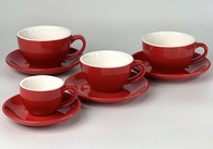 Набір 6 чашок з блюдцями, 250 мл, «Ред Саммер»