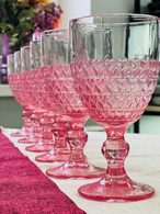 Набір 6 келихів «Рожеве Серце», 300 мл. Изображение №3