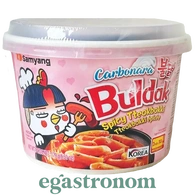 Токпокі гостра карбонара Булдак Buldak spicy carbonara 179g 16шт/ящ