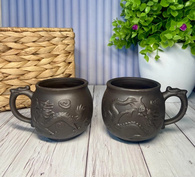 Набір 2-х кружок 200 мл «Лун-дракон» (темна). Изображение №2