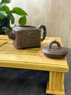 Чайник глиняний 450 мл «Гілка бамбук» (Світлий). Зображення №3