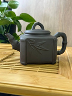 Чайник глиняний 450 мл «Гілка бамбук» (Темний). Зображення №3