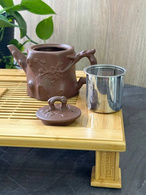 Чайник глиняний 550 мл «Пеньок» (світлий). Зображення №3