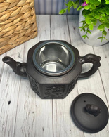 Чайник глиняний 580 мл «БАМБУКОВИЙ ДРАКОН» (ТЕМНИЙ). Зображення №3