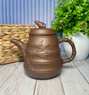 Чайник глиняний 650 мл «БАМБУК» (СВІТЛИЙ). Зображення №2