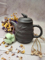 Чайник глиняний 650 мл «БАМБУК» (ТЕМНИЙ). Зображення №3