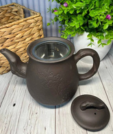Чайник глиняний 750 мл «ПТАШКА» (ТЕМНИЙ). Зображення №3