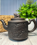 Чайник глиняний 800 мл «Лев» (Темний). Зображення №2