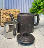 Чайник глиняний 800 мл «Бамбуковий гай» (Темний). Зображення №3