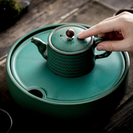 Чайний столик, глина кругл «Чангша», малий, 21x5 см. Изображение №2