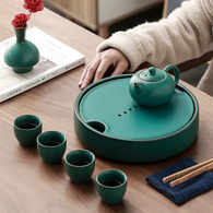 Чайний столик, глина кругл «Чангша», малий, 21x5 см. Изображение №3