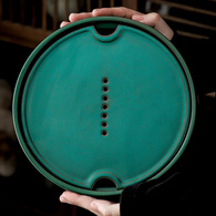 Чайний столик, глина кругл «Чангша» великий, 24x5,5 см. Зображення №7