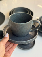 Набір 300 ml 4 чашок з блюдцем кава/чай «Шайні-дот». Зображення №2