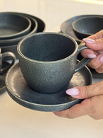 Набір 300 ml 4 чашок з блюдцем кава/чай «Шайні-дот». Зображення №4