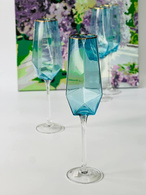 Келих-шампанське «Блакитний діамант» 350 мл