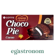 Печиво шоколадне з какао Чоко Пай Choco Pie 168g (6*28g) 16пач/ящ