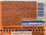 Шоколад білий манго/маракуя Ріттер Спорт Ritter Sport Weisse Mango Maracuja 100g. Изображение №2