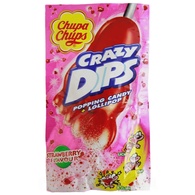 Леденцы на палочке клубника Чупа чупс Chupa chups Crazy Dips strawberry 14g