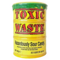 Леденцы кисло-сладкие со вкусом лимона Токсик Вейст Toxic Waste 42g