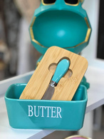 Маслянка з ножем «Butter» блакитна, 17,5x10,5x8 см. Зображення №2 Маслянка з ножем «Butter» блакитна, 17,5x10,5x8 см. Зображення №2