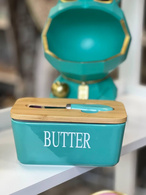 Маслянка з ножем «Butter» блакитна, 17,5x10,5x8 см. Зображення №4 Маслянка з ножем «Butter» блакитна, 17,5x10,5x8 см. Зображення №4